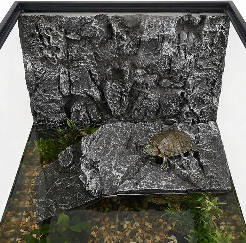 toddmomy روك تررم خلفية 3D خلفيات موائل الزواحف، 17.7x11.8in خلفية الزخرفية للدبابات التنين الملتحي سحلية أبو بريص العنكبوت الحرباء الأسماك السلحفاة in Kuwait