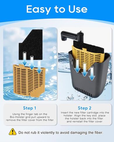 10 Pack Small Aquarium Filter Cartridges Compatible with Aqueon SmartClean Power Filter 15G & for QuietFlow Internal Filter, Replacement Fish Tank Filter Cartridge Small, 3.62 x 2.6 Inch in Kuwait