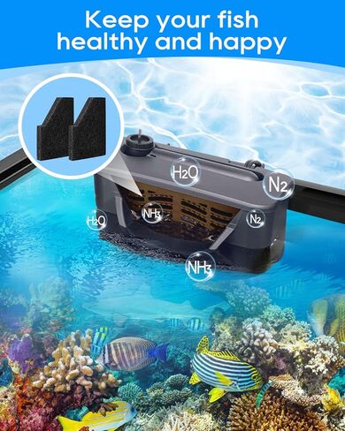 10 Pack Small Aquarium Filter Cartridges Compatible with Aqueon SmartClean Power Filter 15G & for QuietFlow Internal Filter, Replacement Fish Tank Filter Cartridge Small, 3.62 x 2.6 Inch in Kuwait