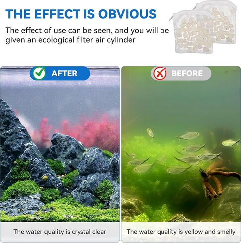 84g 2 Bags Bio-max Filter Media, Replacement Biomax Bio Rings for Fluval AC20 AC30 Power Filter 1.5 oz / 42 g, biomax for Aquarium Filter, for Use in Freshwater & Saltwater Aquariums in Kuwait