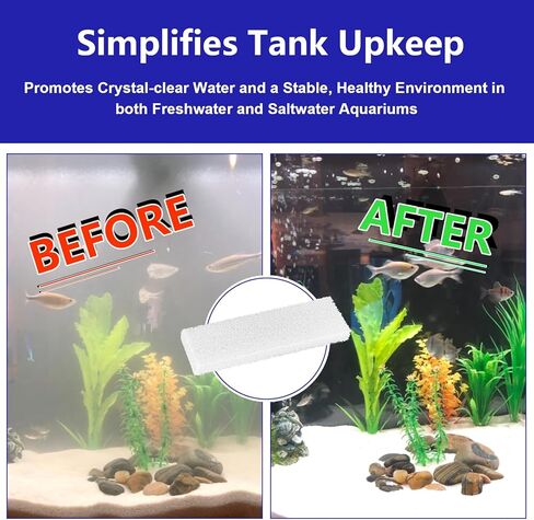 Foam Filter Pad Block for Fluval 204/205/206/207/304/305/306/307 Canister Filters, A222A1 Aquarium Bio Foam Sponge Replacement Kit for Mechanical & Biological Filtration, Non-compressed Packaging-4Pcs in Saudi Arabia