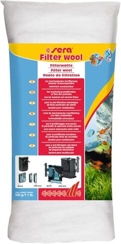 sera Filter Wool 500 g, 1.1 lb. Aquarium Filter Accessories in Kuwait