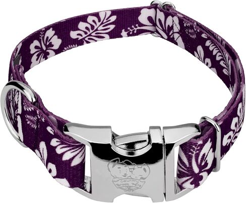 Country Brook Petz - طوق كلب هاوايان وردي فاخر - مجموعة Summer Breeze تتميز بتصميمات مشمسة (1 بوصة، كبير) in Kuwait