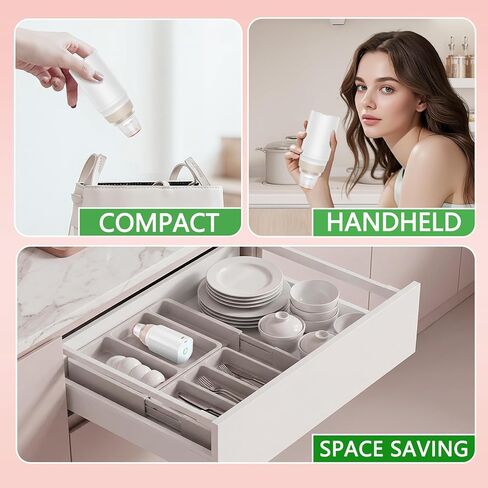 Compact Vacuum Sealer for Food with 30 Reusable Vacuum Bags, Powerful Handheld Wireless Vacuum Sealer Machine, Seal Food 6X Fresh Longer, Portable, Easy-Clean in Kuwait