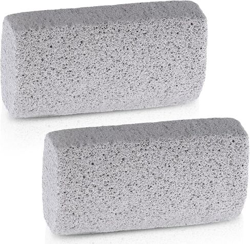 2 Pcs Pet Hair Remover Pumice Stone - pet Hair Removal Tool for Dog Cat Fur Cleaning for Car Interior Couch Furniture Carpet Bedding - Grey Pet Fur Stone 3.94 x 1.97 x 1.38 in in Kuwait