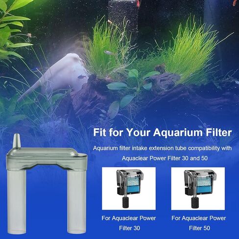 أنبوب تمديد مدخل فلتر حوض السمك، توافق أنبوب U مع فلتر الطاقة Aquaclear 30 50، لأنبوب سحب Aquaclear يحافظ على المياه واضحة تمامًا، قطعة استبدال فلتر حوض السمك A16150 in Kuwait
