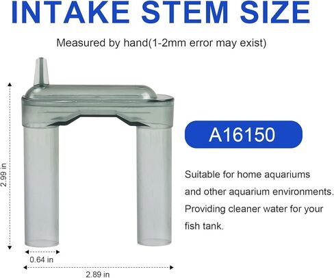 أنبوب تمديد مدخل فلتر حوض السمك، توافق أنبوب U مع فلتر الطاقة Aquaclear 30 50، لأنبوب سحب Aquaclear يحافظ على المياه واضحة تمامًا، قطعة استبدال فلتر حوض السمك A16150 in Kuwait