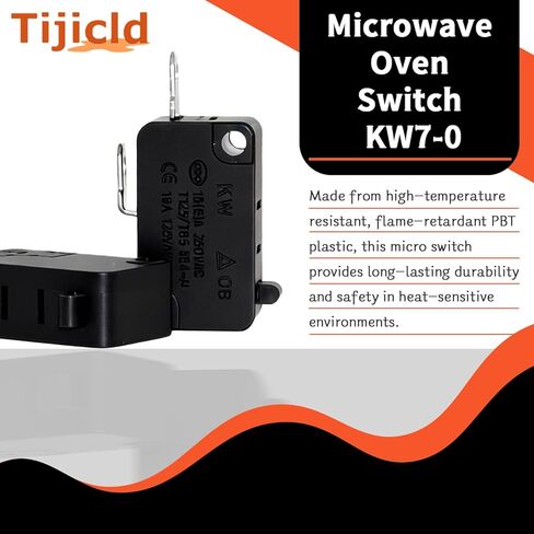 KW7-0 Micro Switch, Replacement for Air Fryer XL, Power XL, Vortex, Microswitches for Microwave Oven & Induction Cooker - Normally Open, 16A 125V/250V, 2Pins(Normally Open)(2-Pack) in Kuwait