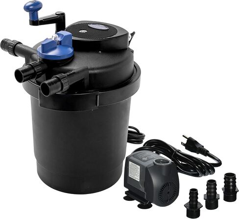 Grech CPF-2500 Pond Bio Pressure Filter UVC 13 واط حتى 1600 جالون مع مضخة نافورة 720GPH in Kuwait