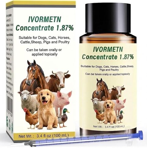 Pet Supplies, Suitable for Horses, Sheep, Cows, Cats, Dogs, and Poultry.100mL in Kuwait