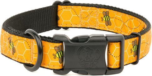 Country Brook Petz - Puppy Picnic Everyday Ribbon Dog Collar - Whimsical Nature Collection Featuring Unique Designs for Any Style (3/4 Inch, Small) in Kuwait