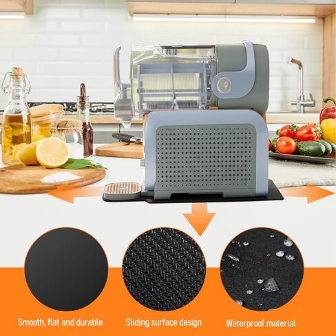 وسادة منزلقة لـ Ninja Slushie Max XXL FS605، حصيرة منزلقة لصانع المشروبات المجمدة بسهولة لملحقات آلة Ninja Slushie، منزلق الأجهزة لصانع المشروبات المجمدة الذكية (أسود، لـ Ninja FS605) in Kuwait