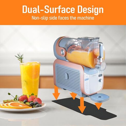 وسادة منزلقة لـ Ninja Slushie Max XXL FS605، حصيرة منزلقة لصانع المشروبات المجمدة بسهولة لملحقات آلة Ninja Slushie، منزلق الأجهزة لصانع المشروبات المجمدة الذكية (أسود، لـ Ninja FS605) in Kuwait