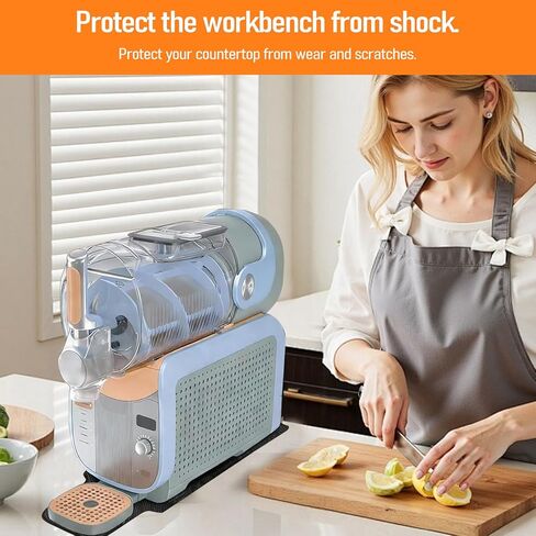 Sliding Pad for Ninja Slushie Max XXL FS605, Easily Slide Frozen Drink Maker Slider Mat for Ninja Slushie Machine Accessories, Appliance Slider for Smart Frozen Drink Maker (Black, for Ninja FS605) in Kuwait
