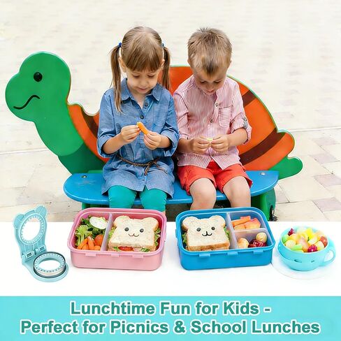 Sandwich Cutter and Sealer, Circle Shape, DIY Crustless Sandwich Maker for Kids Lunch Box, Fun Bento Lunch Tool in Kuwait