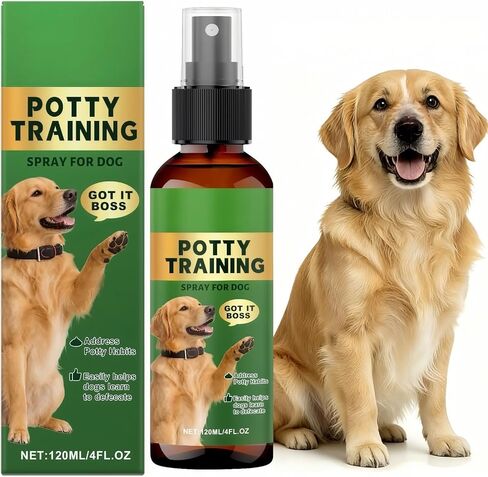 Dog Potty Training Spray for Puppies & Adult Dogs – Housebreaking Aid to Attract to Pee Pads, Grass & Turf | Pet-Safe 5-Ingredient Natural Formula, Works with Positive Reinforcement Training | 4oz in Kuwait