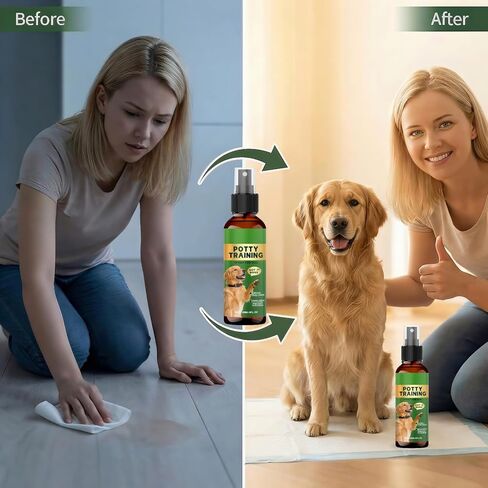 Dog Potty Training Spray for Puppies & Adult Dogs – Housebreaking Aid to Attract to Pee Pads, Grass & Turf | Pet-Safe 5-Ingredient Natural Formula, Works with Positive Reinforcement Training | 4oz in Kuwait