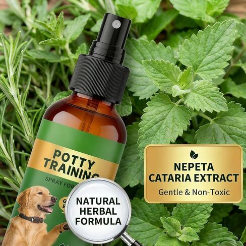 Dog Potty Training Spray for Puppies & Adult Dogs – Housebreaking Aid to Attract to Pee Pads, Grass & Turf | Pet-Safe 5-Ingredient Natural Formula, Works with Positive Reinforcement Training | 4oz in Kuwait