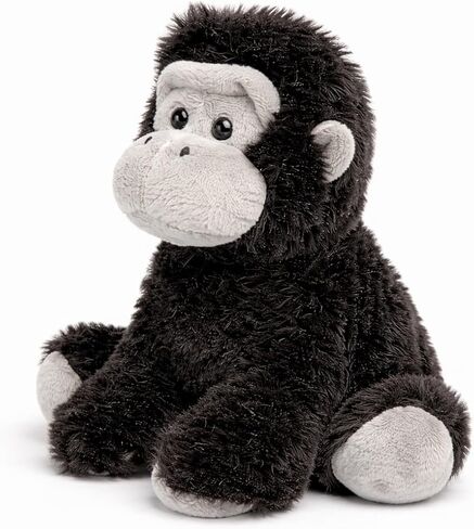 لعبة كلب غوريلا مع مصدر لأصوات الزقزقة | ألعاب كلاب الغوريلا الصغيرة القطيفة | لعبة غوريلا محشوة تصدر صوتًا للحيوانات الأليفة مقاس 6 بوصات | العاب كلاب القرد | غوريلا صار واقعية | سلالة صغيرة / متوسطة | أسود/رمادي | 6" in Kuwait