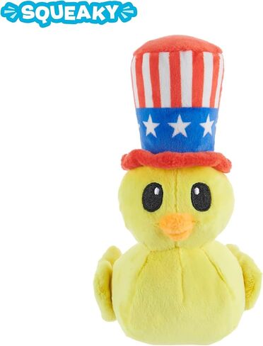 Barkbox Uncle Duck Dog Toy | Plush Rubber Duck Toy with Squeaker, Crinkle & Extra Fluffy Filling | Fun Squeak Toy for Small to Medium Dogs in Kuwait