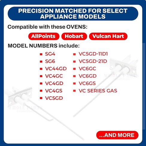 Whole Parts Oven Ignitor/Flame Sensor Assembly Part# 00-959507-00001 - Replacement and Compatible with Some Vulcan Hart, AllPoints, Hobart Ovens in Kuwait