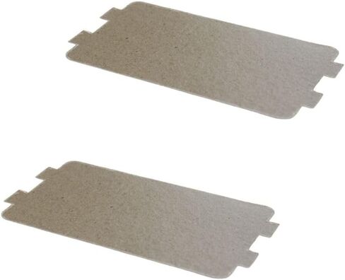 2 Pieces Universal Cutable Microwave Cover Plate - ( 4.6" x 2.53" ) Microwave Wave Guide Cover Plate, Mica Sheet Piece in Kuwait