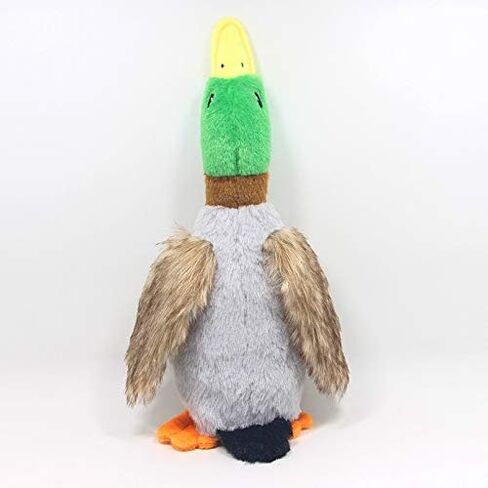 Paw-FECT Piece Mallard Duck Toy, Squeaky Plush Toy, Realisitic Design and Soft Durable Material, Crinkle Wings, Great for Small/Medium Size Dogs, for Teething and Chewing in Kuwait