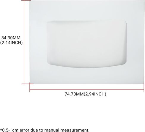 WB56T10187 Oven Door Glass Outer Panel for GE Series Range Stove Oven Replacement Oven Door Exterior Glass White Replace# 1166039 AP3868863 PS1016178 in Kuwait