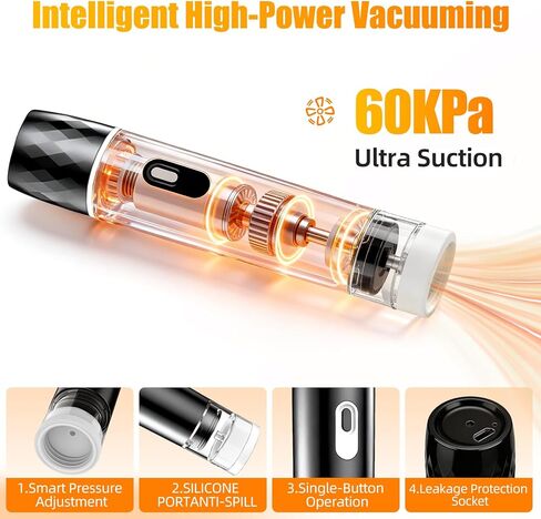 Compact Vacuum Sealer for Food, Vacuum Sealer Machine + 30 Reusable Vacuum Bags - Powerful Handheld Vacuum Food Sealer, Seal Food 12X Fresh Longer, Portable Vacuum Sealer for Kitchen Travel Meal in Saudi Arabia