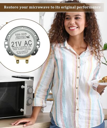 قطع غيار محرك الميكروويف DE31-10172C WB26X10233 تناسب ميكروويف Samsung Kenmore GE، تحل محل DE31-10172A/B/D، 4983656، AP7191211، PS16735927، MDPJ030BF، MDPJ030CF in Kuwait