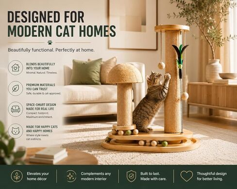 PurrTracks Dual-Track Cat Scratcher with Feather Toy in Kuwait