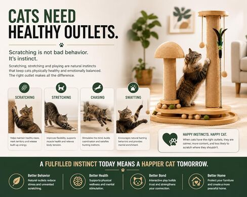 PurrTracks Dual-Track Cat Scratcher with Feather Toy in Kuwait