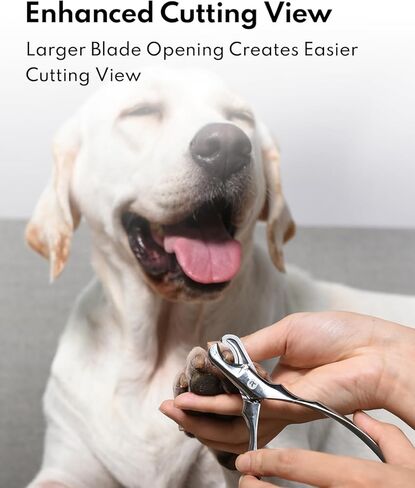 HomeRunPet Dog Nail Clippers، جميع الفولاذ مع شفرة حادة للأظافر السميكة، مقابض مريحة غير قابلة للانزلاق، أداة تشذيب أظافر الكلاب شديدة التحمل لجميع الكلاب والقطط، سهلة العناية بالأظافر في المنزل in Kuwait