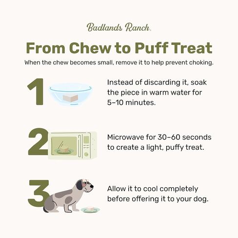 BADLANDS RANCH Super Yak Chews, Superfood Formula Dog Chews for Small Dogs, Long-Lasting Cow Milk Chews with Blueberry, Pumpkin & Lion’s Mane Mushroom, 5 x 1 oz in Saudi Arabia