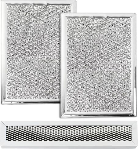 3Pcs Microwave Filter Set,Microwave Grease and Charcoal Filter Set,Compatible with GE PVM9005SJ1SS PVM9005SJ2SS PVM9005SJ3SS PVM9005SJ4SS PVM9005SJ5SS in Kuwait