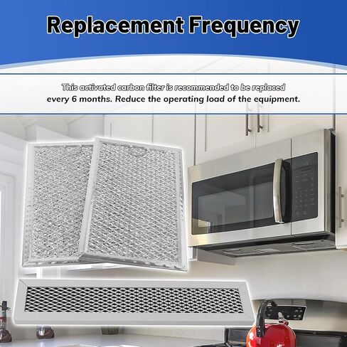 3Pcs Microwave Filter Set,Microwave Grease and Charcoal Filter Set,Compatible with GE PVM9005SJ1SS PVM9005SJ2SS PVM9005SJ3SS PVM9005SJ4SS PVM9005SJ5SS in Kuwait