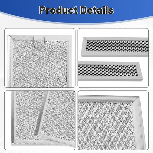 3Pcs Microwave Filter Set,Microwave Grease and Charcoal Filter Set,Compatible with GE PVM9005SJ1SS PVM9005SJ2SS PVM9005SJ3SS PVM9005SJ4SS PVM9005SJ5SS in Kuwait