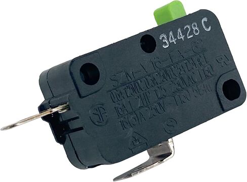 SZM-V16-FA-62 مفتاح باب الميكروويف (6 عبوات) 16 أمبير 125/250 فولت مغلق عادة (NC) بديل متوافق مع أجهزة الميكروويف LG وKenmore وGE وBosch - يعمل على إصلاح بقاء المروحة/الضوء قيد التشغيل ولن يسبب مشاكل في الحرارة in Kuwait