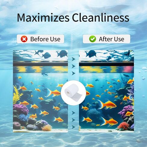 2 Pack Replacement Fleece Roll Compatible with Red Reef 500, 92 Ft x 4.45" High, High Compatible Filtration System for Coral Tanks, Automated Maintenance in Kuwait