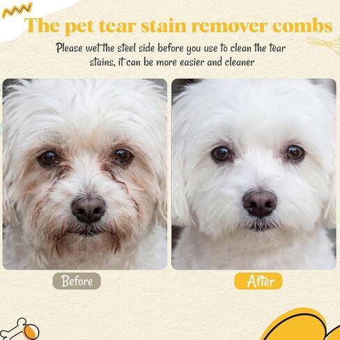 Pet Eye Comb Bulk Stainless Steel Facial Comb for Dogs Cats Gentle Tear Stain Remover Cat Grooming Kit in Kuwait