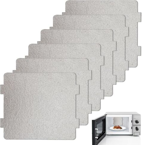 6 PCS Microwave Waveguide Cover Replacement, Universal Mica Sheets for Oven and Toaster, Microwave Plate Replacement Easily Cut to Fit Mica Plate in Kuwait