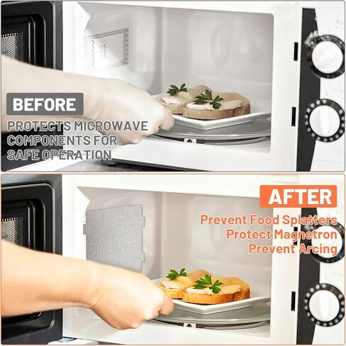 6 PCS Microwave Waveguide Cover Replacement, Universal Mica Sheets for Oven and Toaster, Microwave Plate Replacement Easily Cut to Fit Mica Plate in Kuwait