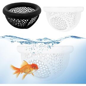 2 Pack Betta Hammock, Betta Fish Tank Accessories, Floating Betta Hide, Beta Fish Tank Decor, Fish Cave, Aquarium Decorations (Black and White) in Kuwait