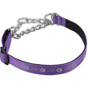TDTOK Martingale Dog Collar with Steel Chain, Adjustable Reflective Webbing and Soft Neoprene Padded Training Collar for Medium, Large Breed Dogs in Saudi Arabia
