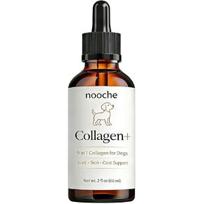 Nooche Collagen Drops للكلاب، مكمل كولاجين متطور 9 في 1، يدعم صحة المفاصل والجلد والفرو ومفاصل الورك والحركة - 2 أونصة سائلة (60 مل) in Kuwait
