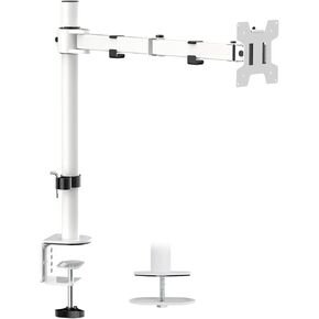 WALI Stacked Monitor Mount，Vertical Dual Monitor Stand 2 Screens up to 27 Inch Dual Vertical Monitor Mount LCD LED Flat Screen TV,Free-Standing Dual Monitor Mount for Desk (MF002XLS), Black in Kuwait