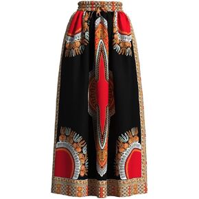 ABCWAX African Skirt for Women Traditional Print Dashiki Ankara Beautiful Skirt for The Four Seasons in Saudi Arabia