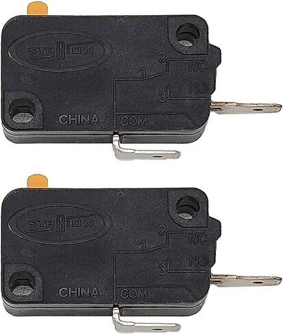 3405-001034 بديل مفتاح باب الميكروويف لميكروويف LG Samsung GE Kenmore 3405-000178 AP4044834 SZM-V16-FD-63 (مفتوح عادة) (عبوتان) in Kuwait