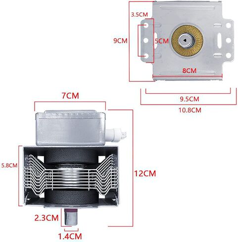 Magnetron M24FC-610A for Galanz and GE WB27X11126 Microwave Oven Magnetron Repair Parts Replace M24FB-610A 2M248J 2M253J in Kuwait