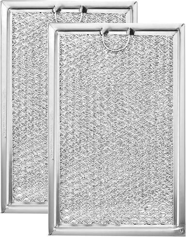 استبدال مرشحات الشحوم الميكروويف W10120839A لفرن الميكروويف الدوامة GH6208XRB0 5-5/8 بوصة × 11-5/8 بوصة مرشحات شبكية من الألومنيوم تحل محل 1373098 8205997 AH1957303 EA1957303 PS1957303 W10120839 2 حزمة in Kuwait